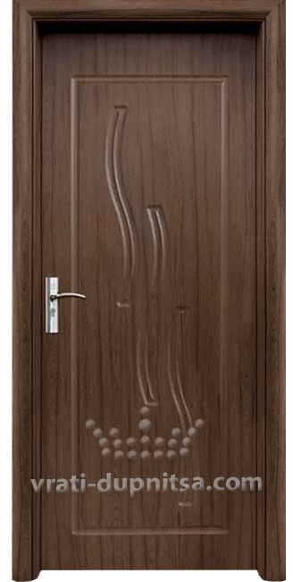 Интериорна HDF врата, модел 014-P Орех