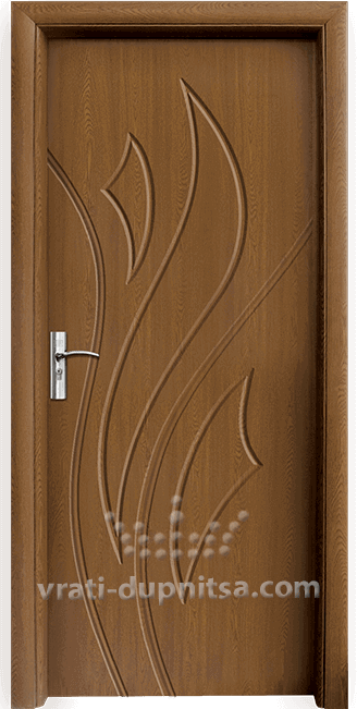 Интериорна HDF врата, модел 033-P Златен дъб