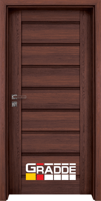 Интериорна HDF врата, модел Gradde Axel Voll, Шведски Дъб
