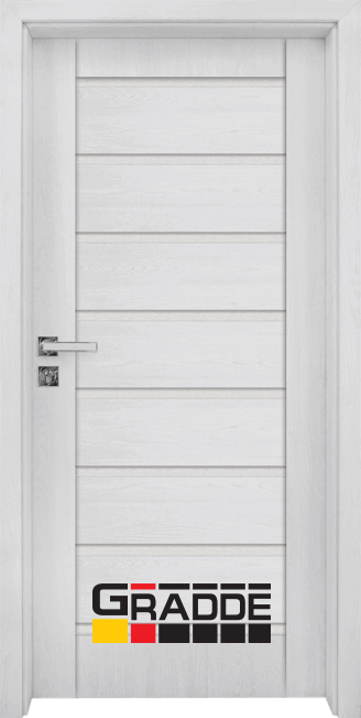 Интериорна HDF врата, модел Gradde Axel Glas, Сибирска Лиственица