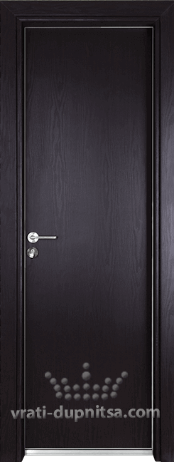 Алуминиева врата за баня – Гама, цвят Венге