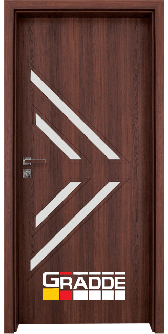 Вътрешна врата Граде модел Глас 3.4 в цвят Шведски Дъб от серия Парагон