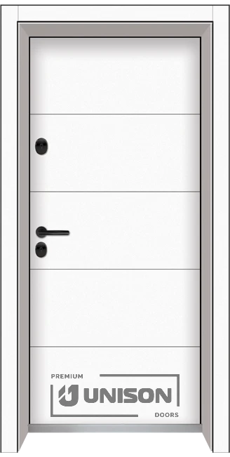 Входна врата Unison Clima Pro, Бял мат